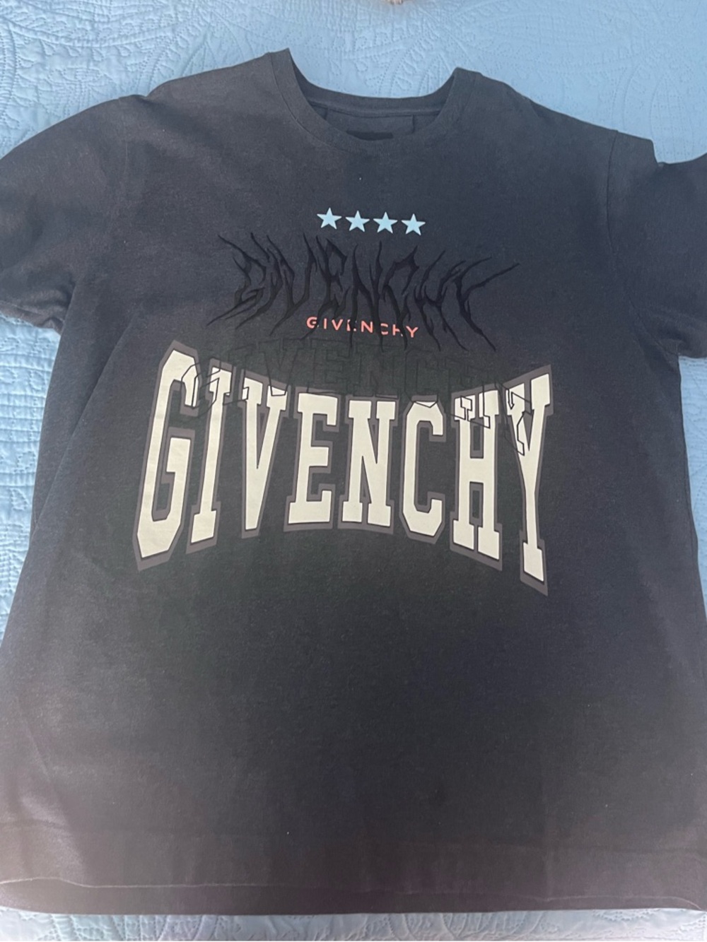 Givenchy Black Logo Patch Tee